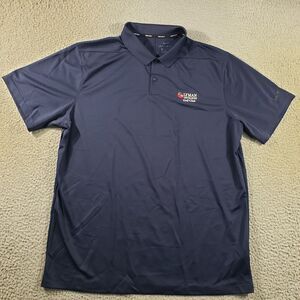 Nike Golf Shirt Mens XL Extra Large Blue Polo Dri-Fit Lyman Orchards Golf Club